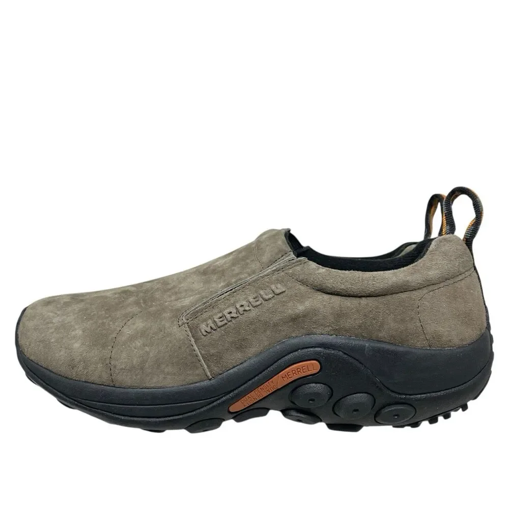 Merrell Jungle Moc‎ Slip On Suede Comfort Brown Shoes Mens 10 wide Casual